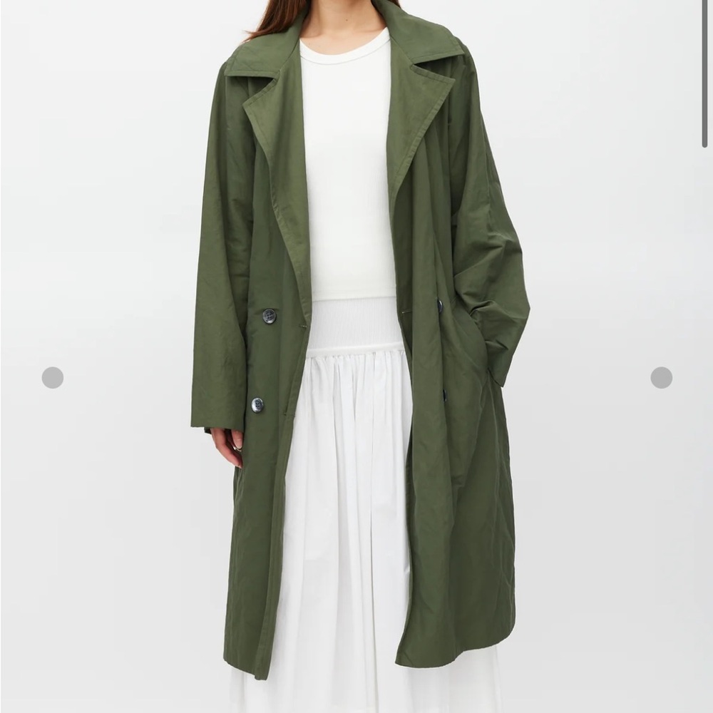 Horses Green Trench Coat size 3